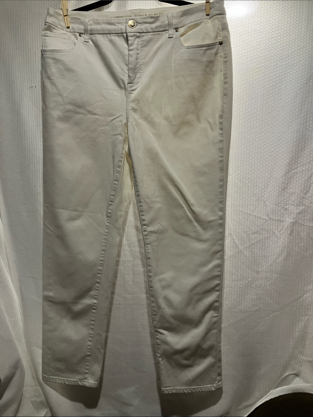 Chico's white Straight-Leg Chino Pants